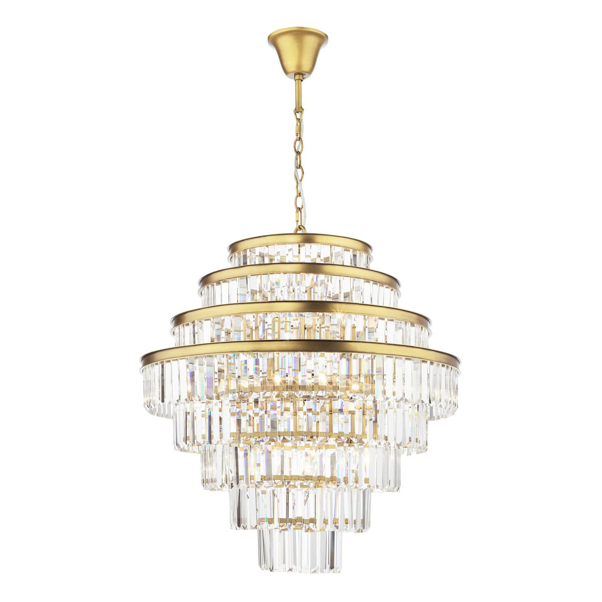 Rhapsody 12 Light Chandelier Bronze Crystal