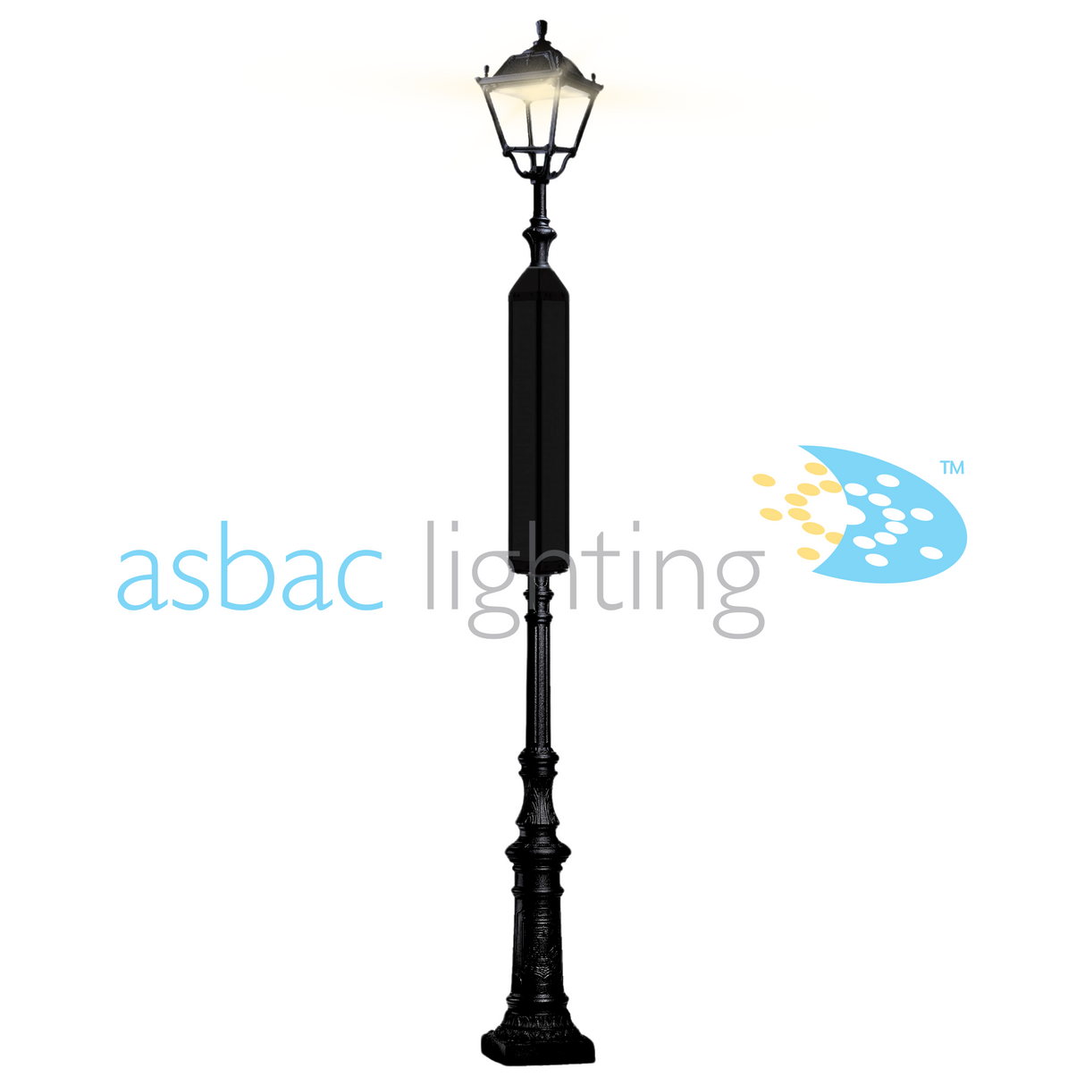 Regent Elia Solar Giona 4000 24W LED 2700K, Solar Heritage Lantern, Black/Clear