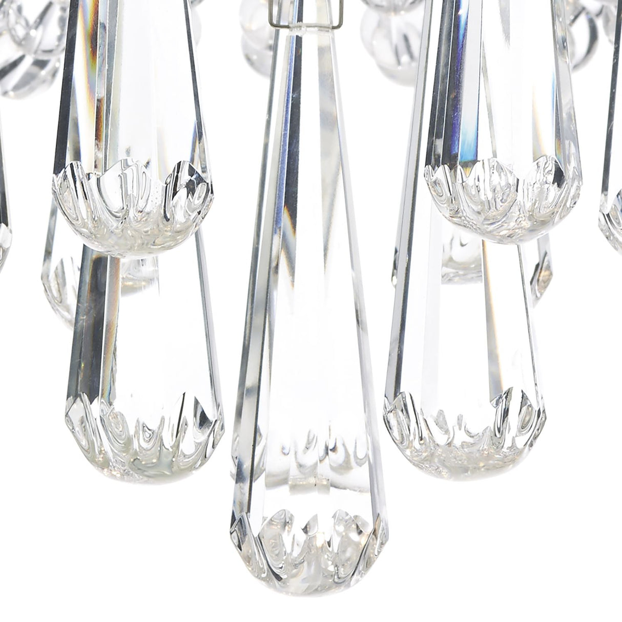 Saigon 5 Light Flush Polished Chrome/Clear