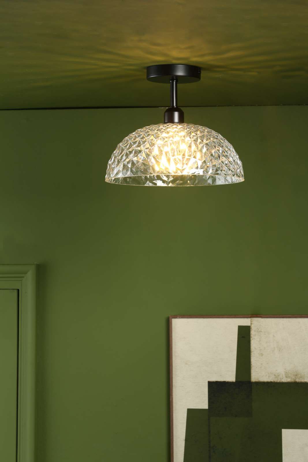 SF0122 Semi Flush Suspension Matt Black Bracket Only