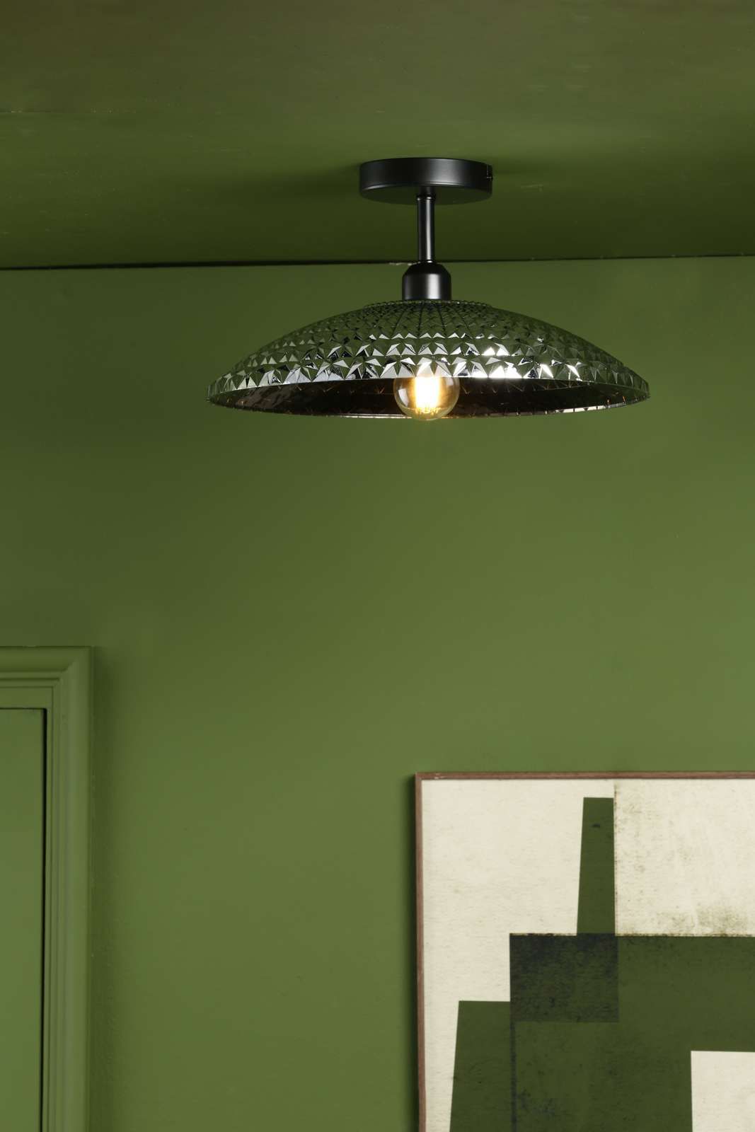 SF0122 Semi Flush Suspension Matt Black Bracket Only