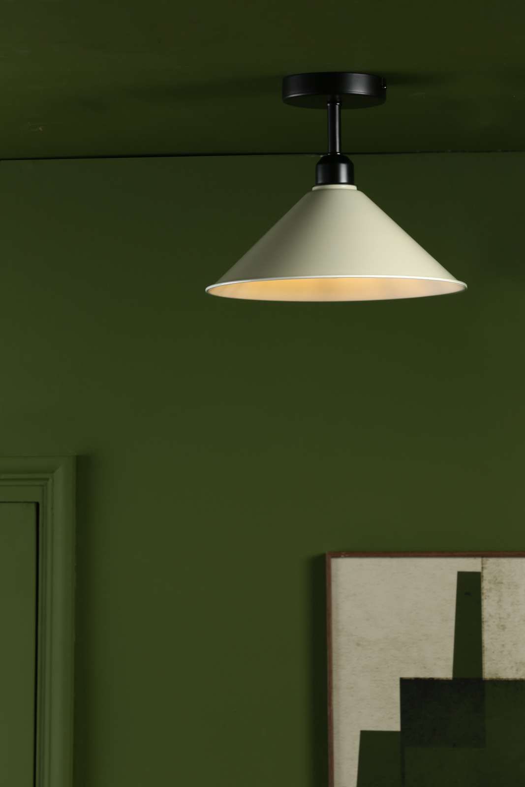 SF0122 Semi Flush Suspension Matt Black Bracket Only