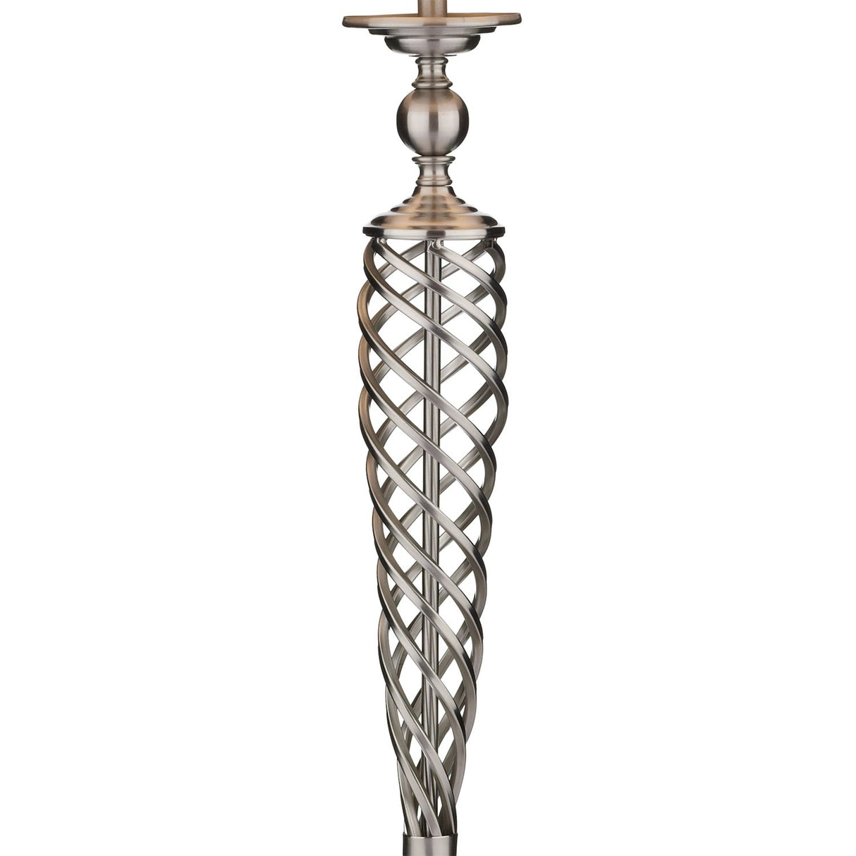 Siam Table Lamp Satin Chrome With Shade (Multipack)