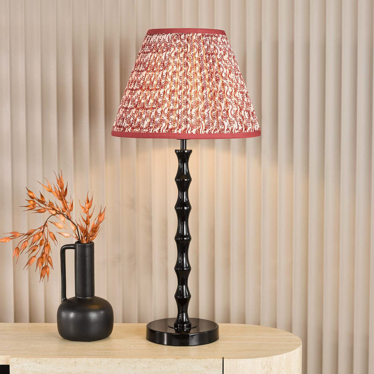 Siyanda Table Lamp Satin Black Base Only