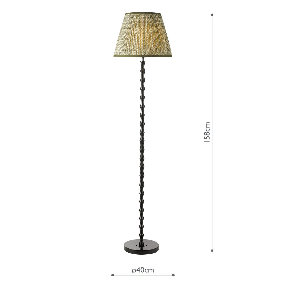 Siyanda Floor Lamp Black With Shade