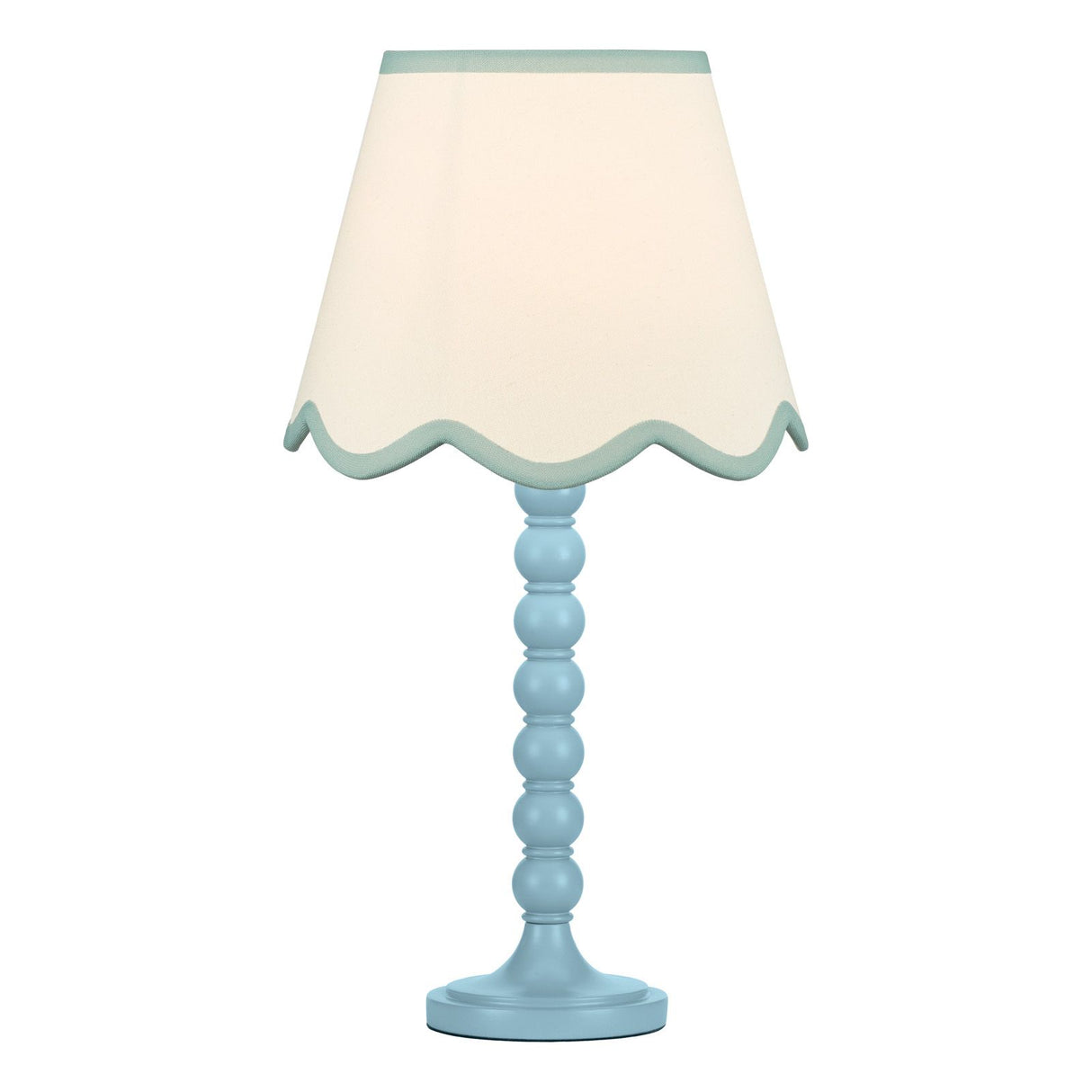 Spool Table Lamp Blue Base Only