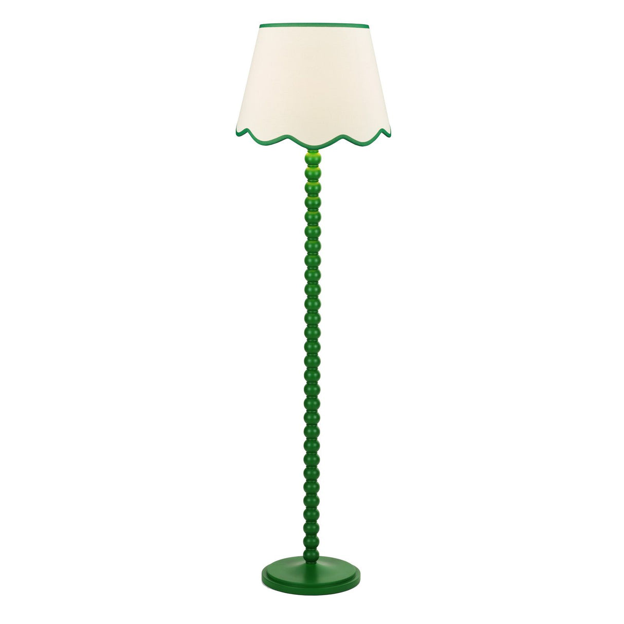 Spool Floor Lamp Gloss Green Base Only