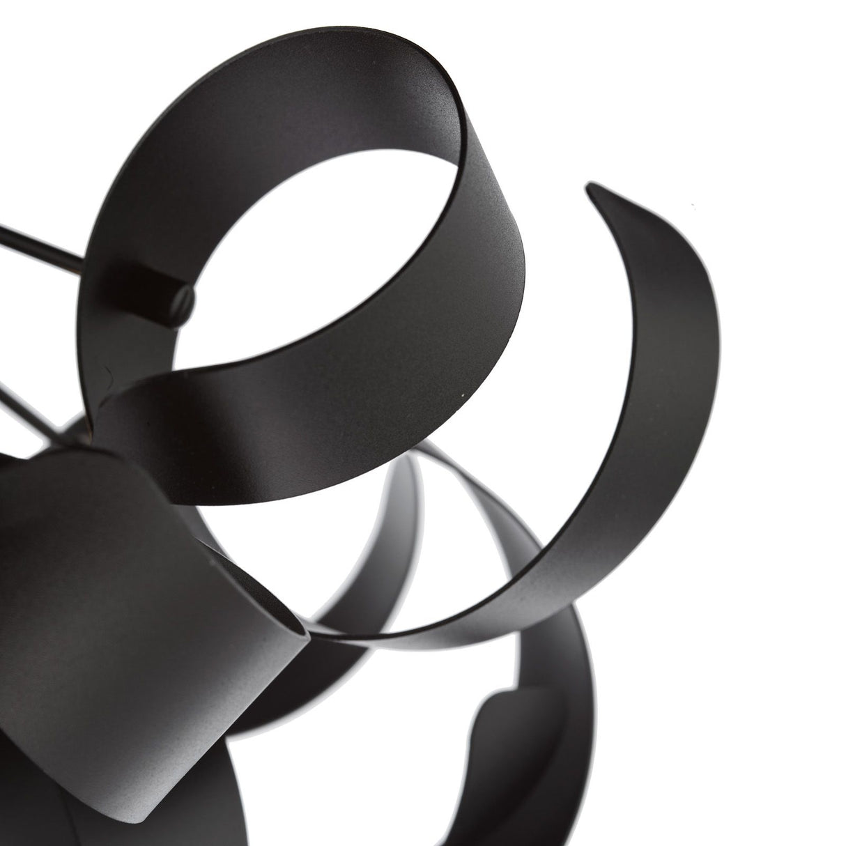 Swash 4 Light Flush Black With Black Ribbins