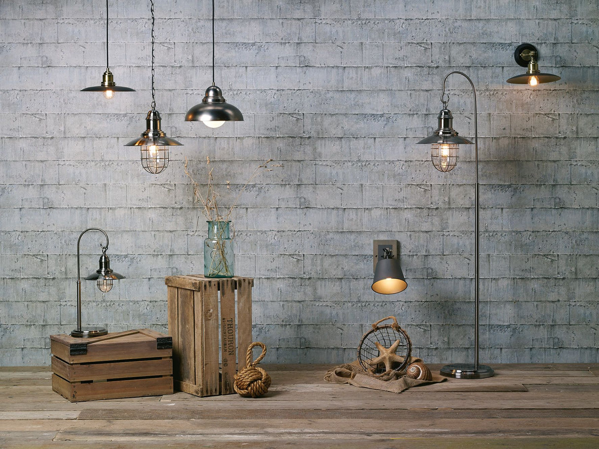 Vintage Terrace Chrome Floor Lamp