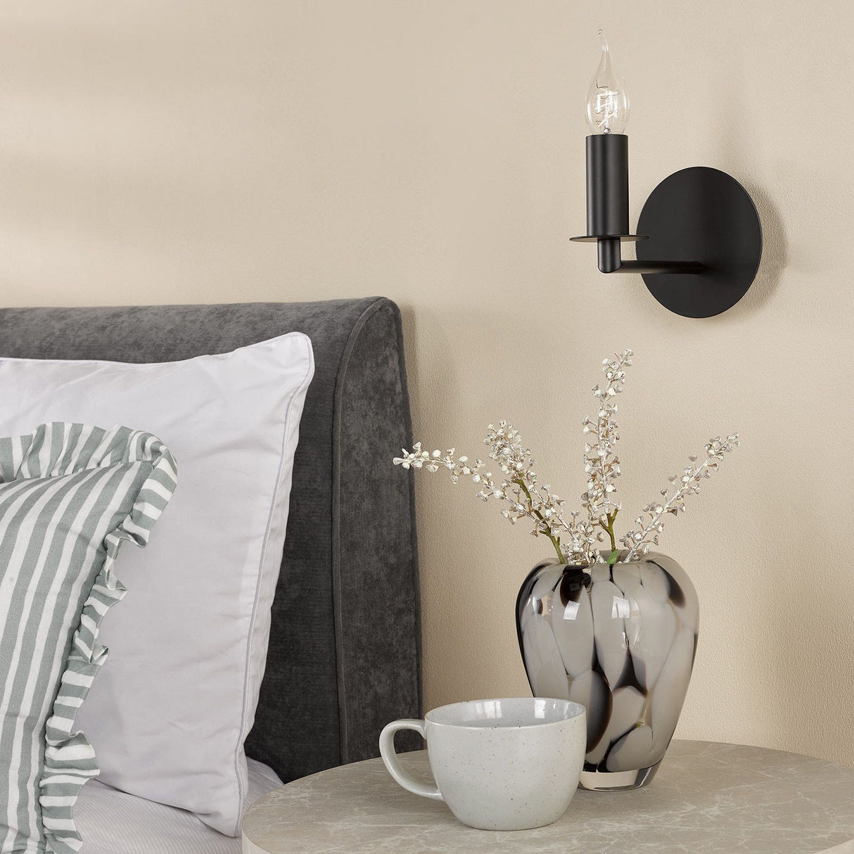 Tyler Wall Light Matt Black Bracket Only
