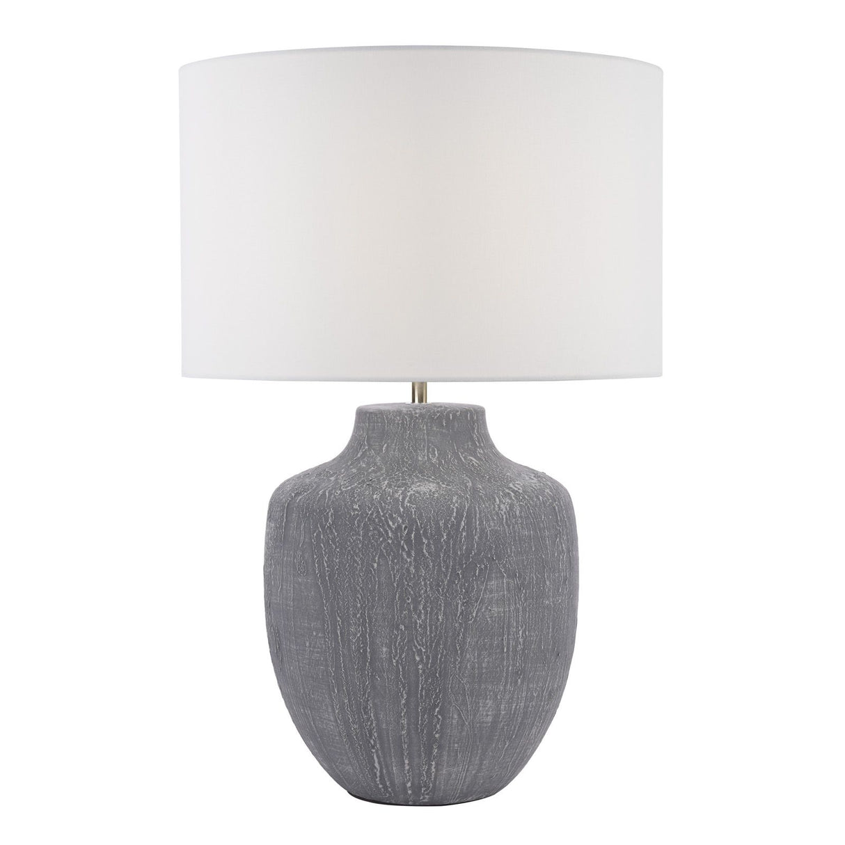Udine Table Lamp Grey With Shade
