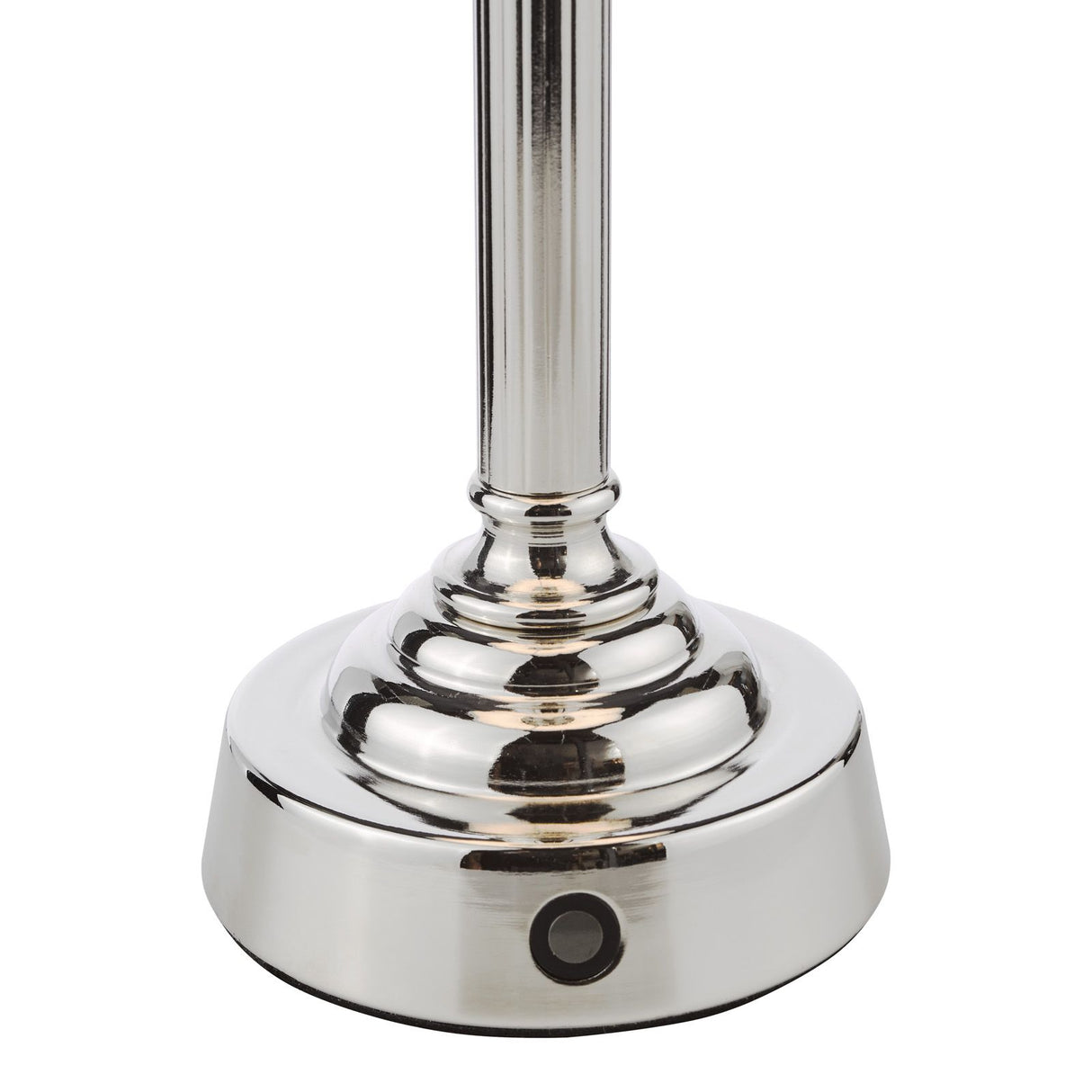 Virgil Rechargeable Table Lamp Polished Nickel Base Only LED