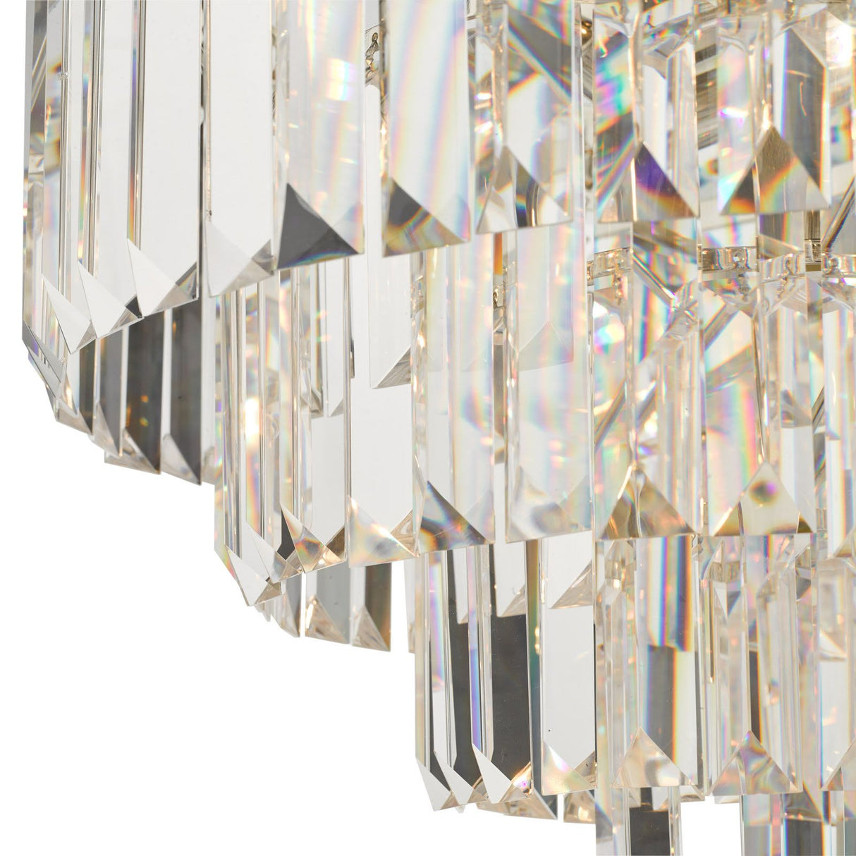 Vyana 4 Light Pendant Polished Nickel Crystal
