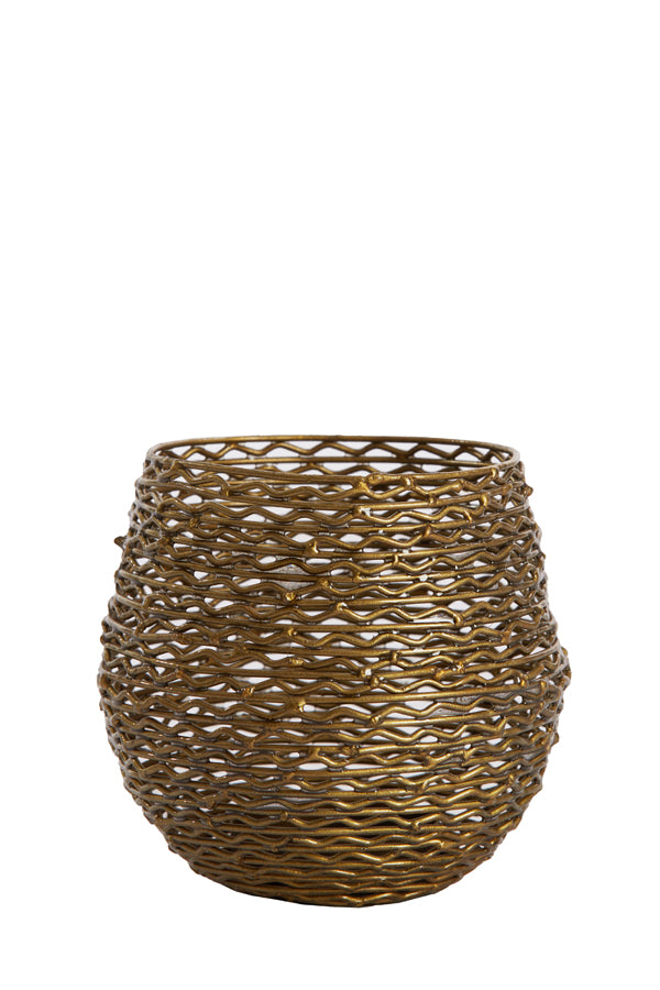 Sabana Antique Bronze Tealight Holder Ø10x9.5 cm