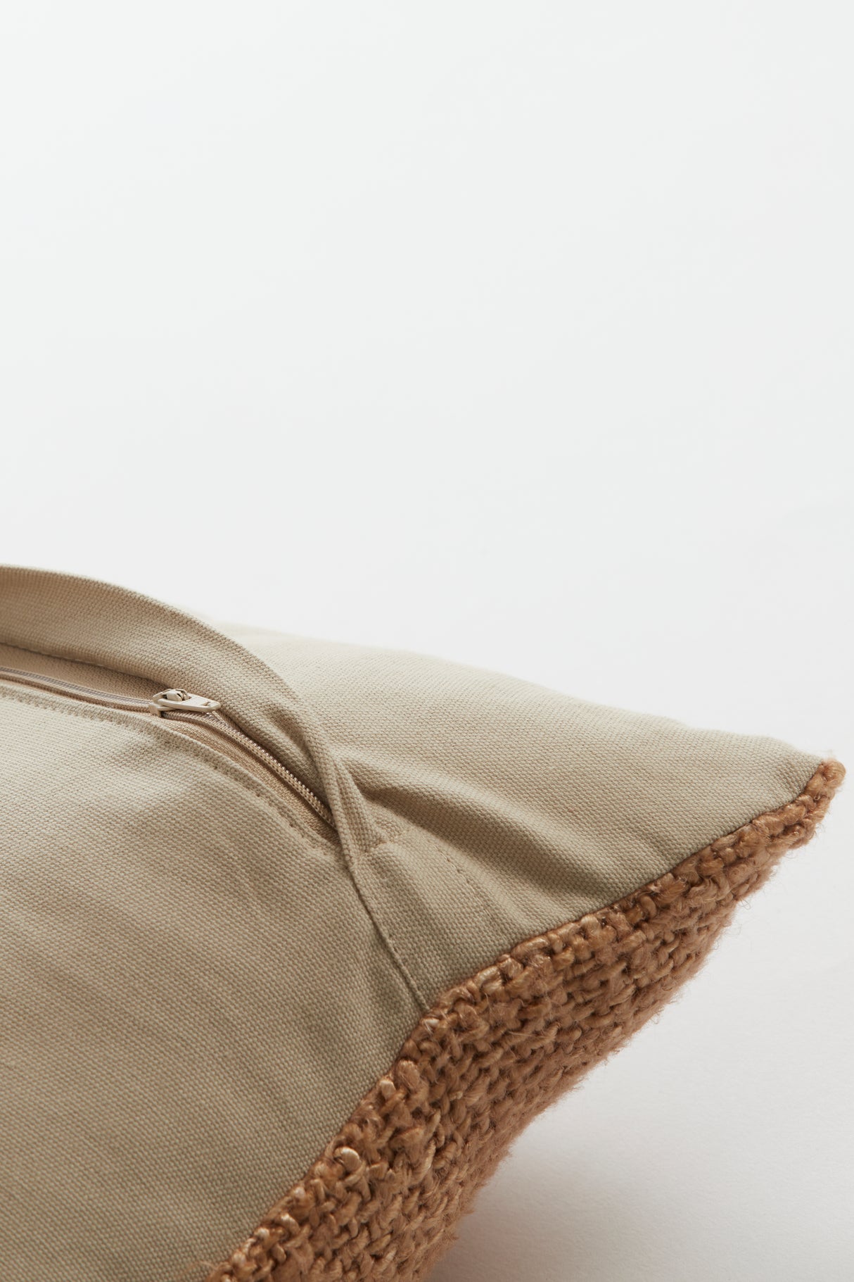 Canberra Sand and Light Brown Rectangular Cushion 60x30 cm