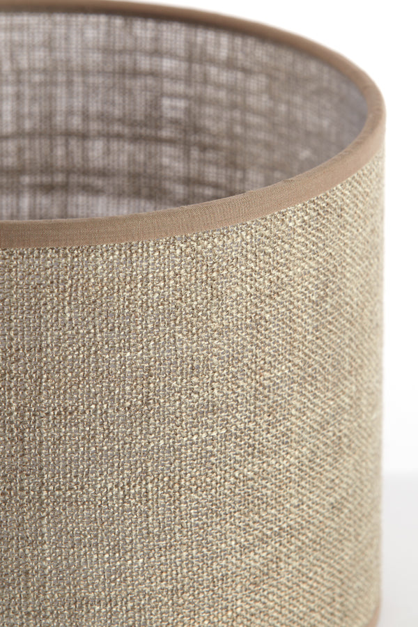 Caden Beige Lampshade - 20x20x15 cm Cylindrical Design