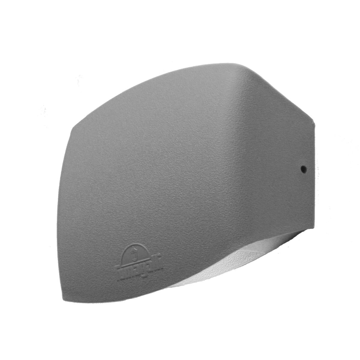 Abram 150 3.5W R7s LED CCT, Up & Down Wall Light, Grey/Clear