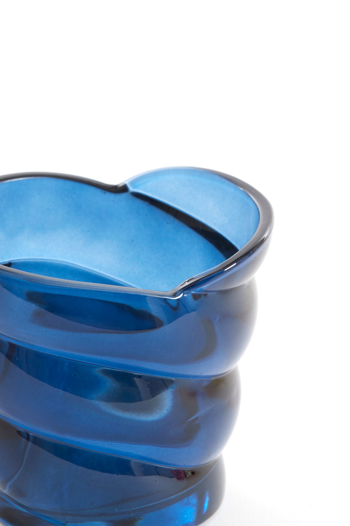 Azure Glass Tealight Holder 10x7x9 cm Malea Design