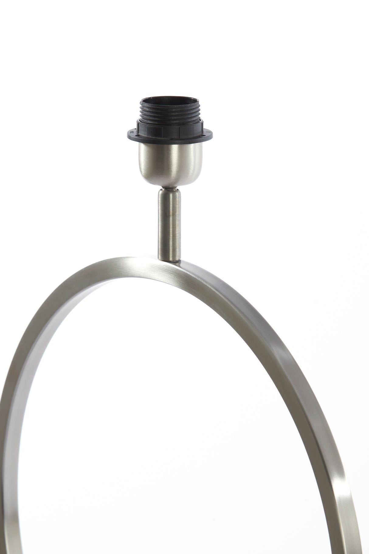 Elegant Satin Nickel Lamp Base, 50x15x57 cm - Liva Collection