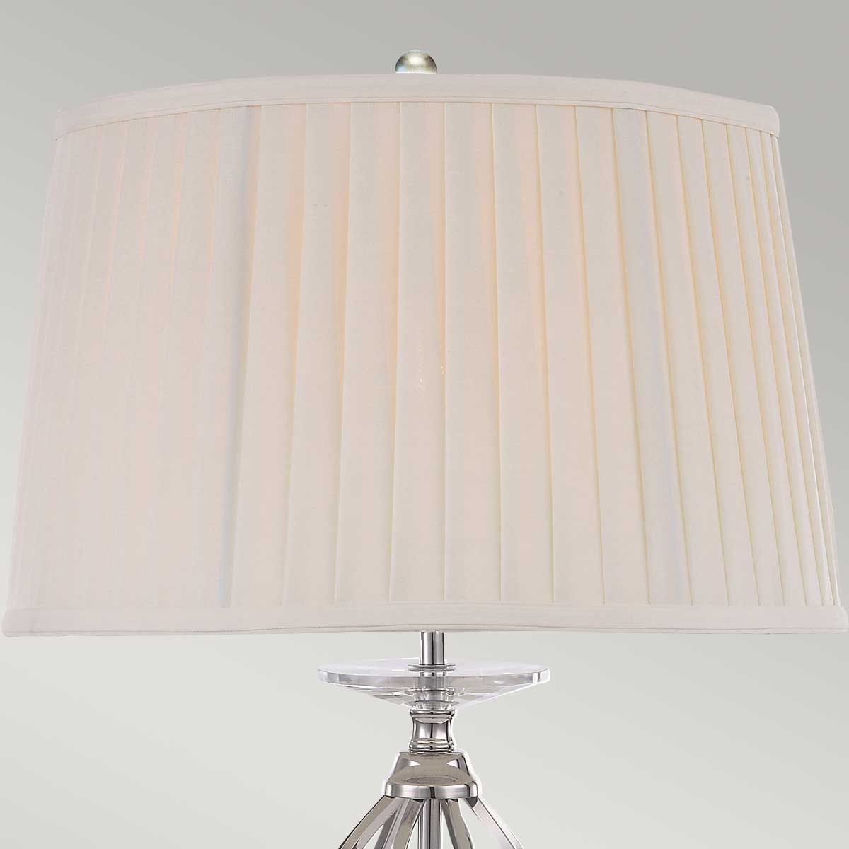 Polished Nickel Aegean Table Lamp with Hand-Forged Accents