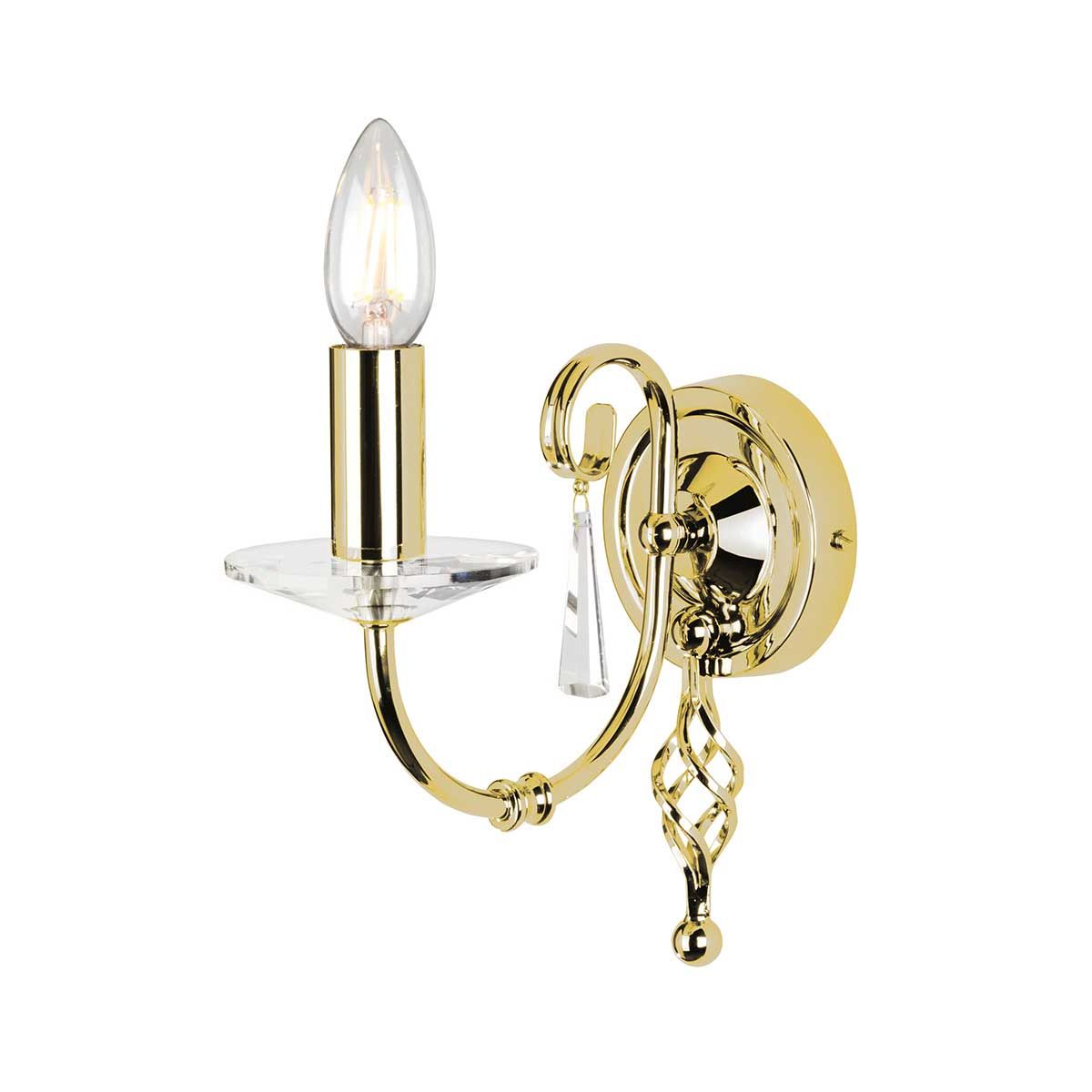 Aegean Wall Light in Elegant Polished Brass Finish