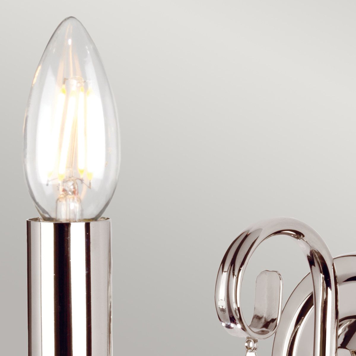 Aegean Polished Nickel Single Light Wall Sconce