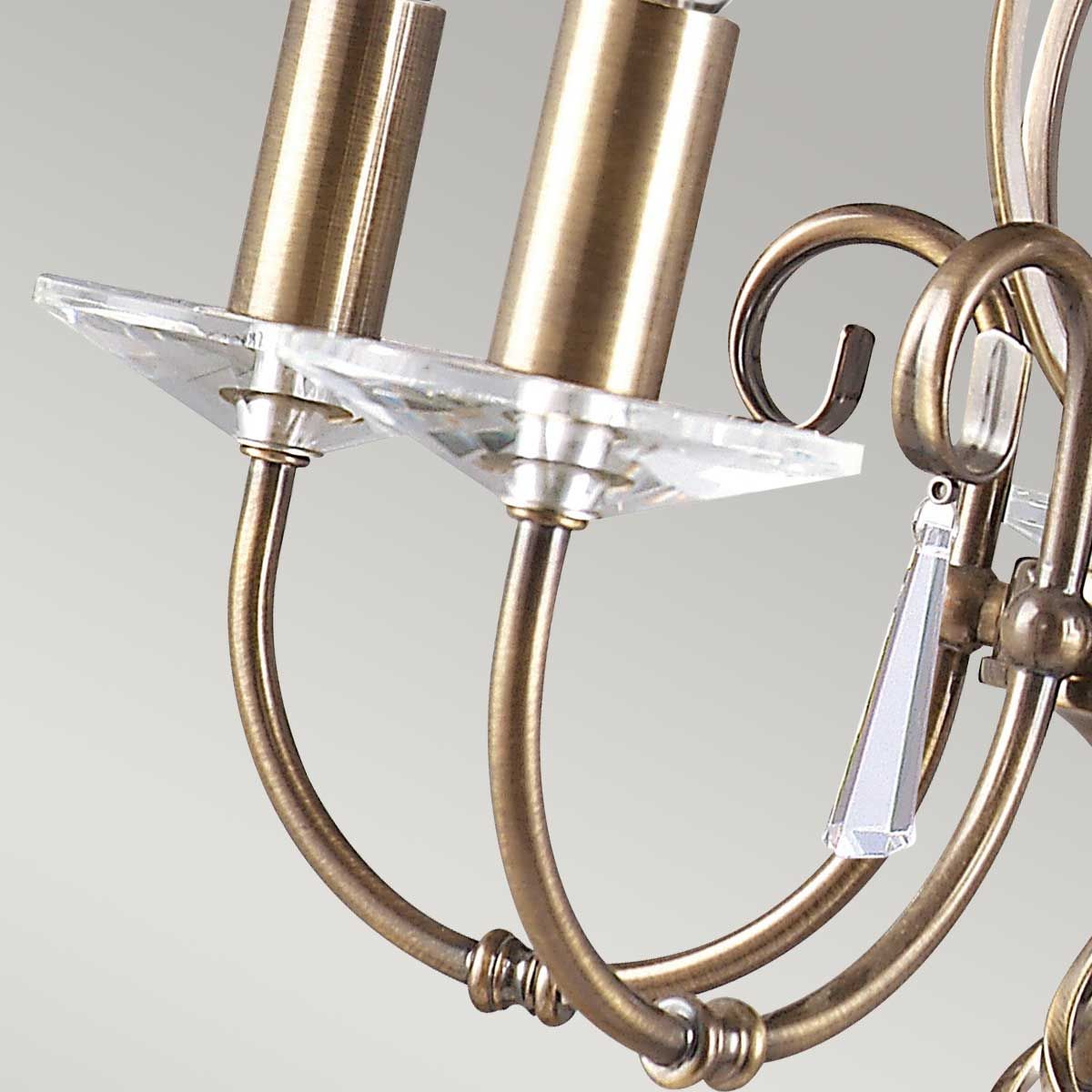 Timeless Aegean 5-Light Antique Chandelier in Aged Brass Finish