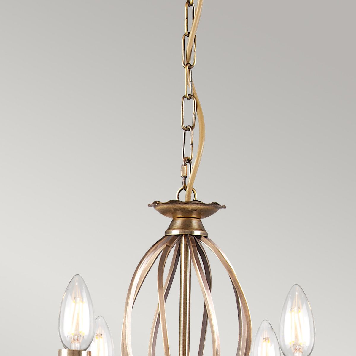 Aegean 8-Light Antique Brass Chandelier with Vintage Elegance