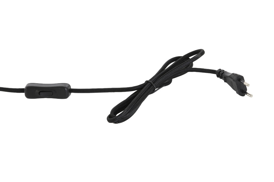 Antique Bronze Giraffe Table Lamp with Velvet Black Shade, 26x16x61 cm