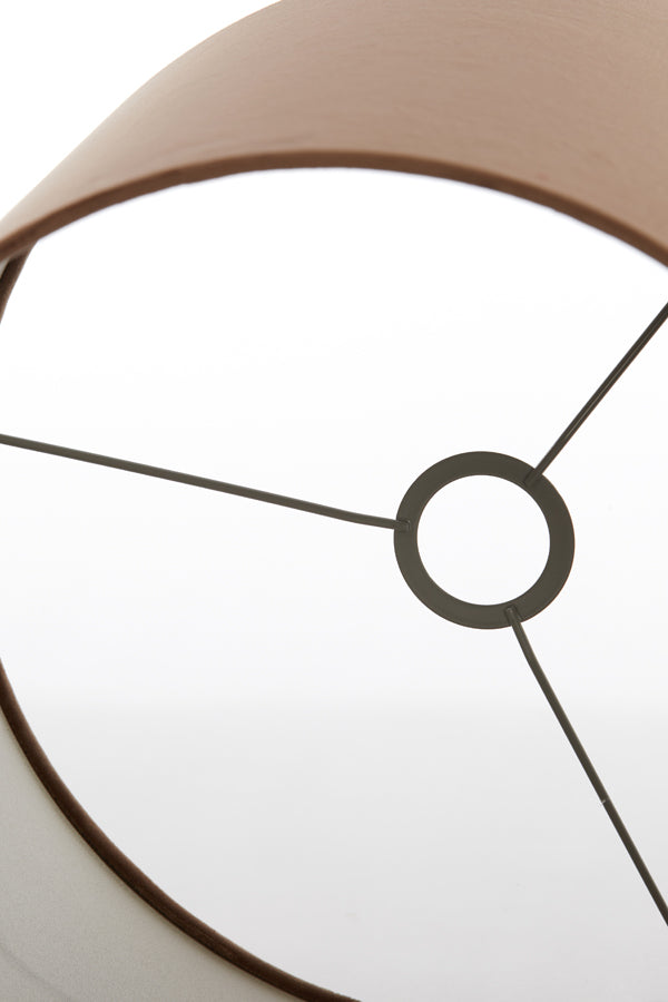 Velvet Chocolate Brown Cylindrical Shade 35x35x30 cm