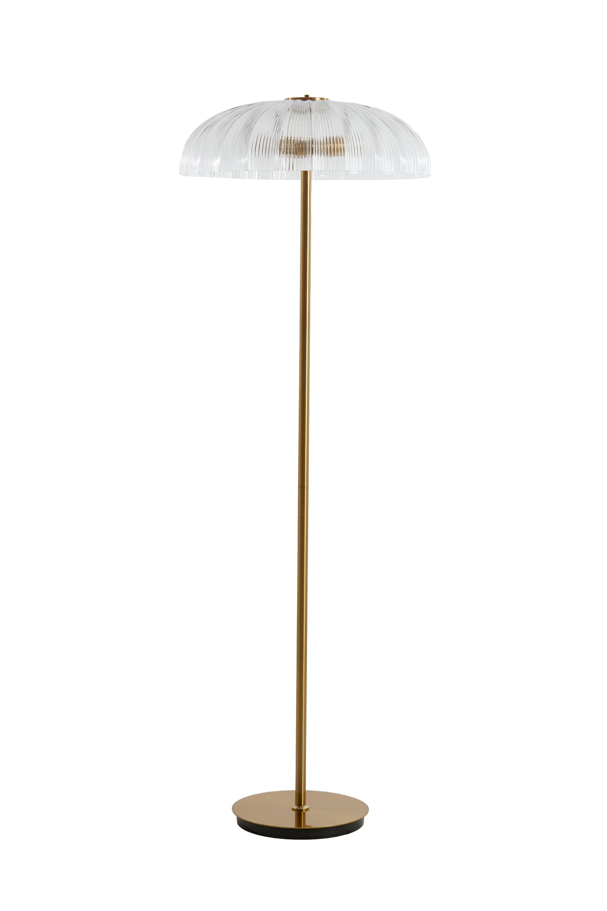 Golden Glow Twin-Glass Floor Lamp, 155 cm