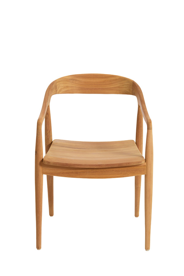 Elegant Natural Wood Dining Chair 60x58x83 cm