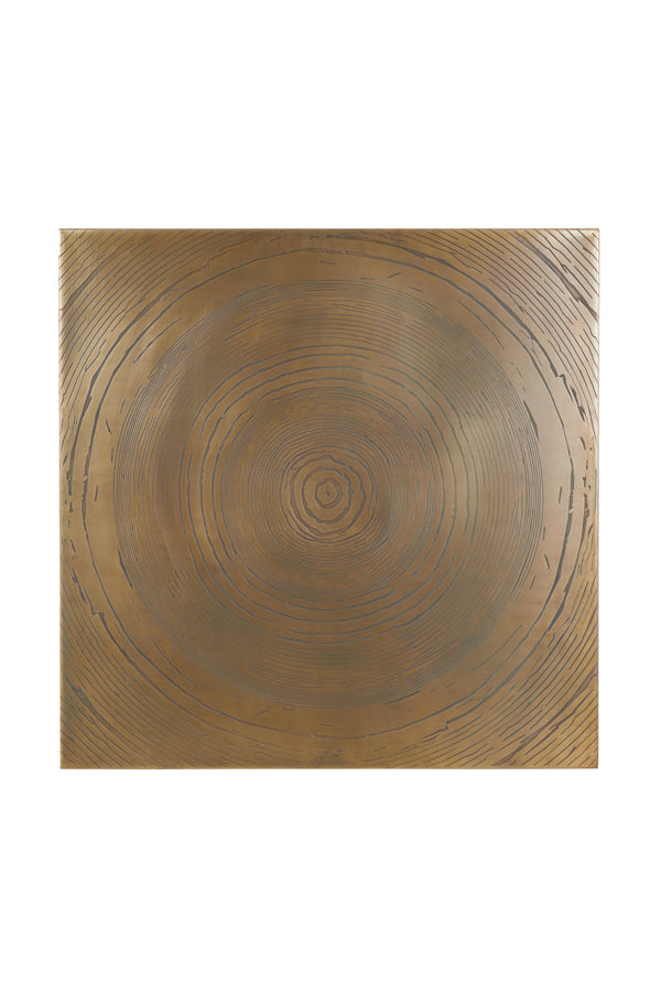 Antique Bronze Lolita Wall Art 80x1.5x80 cm
