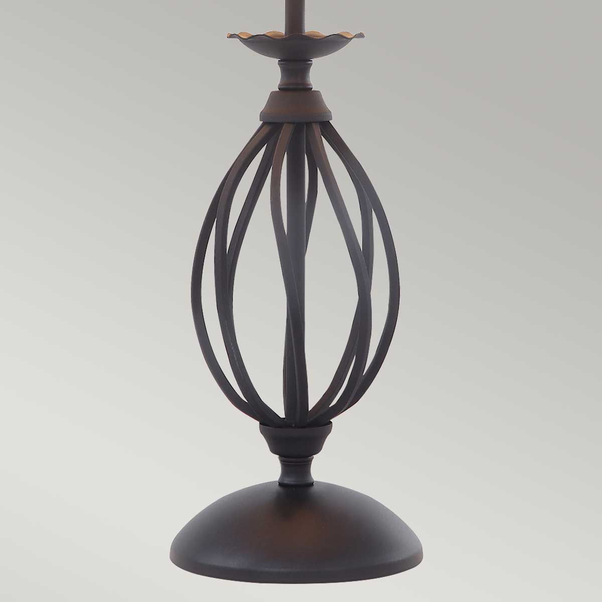 Elegant Black Artisan Table Lamp with Handcrafted Details