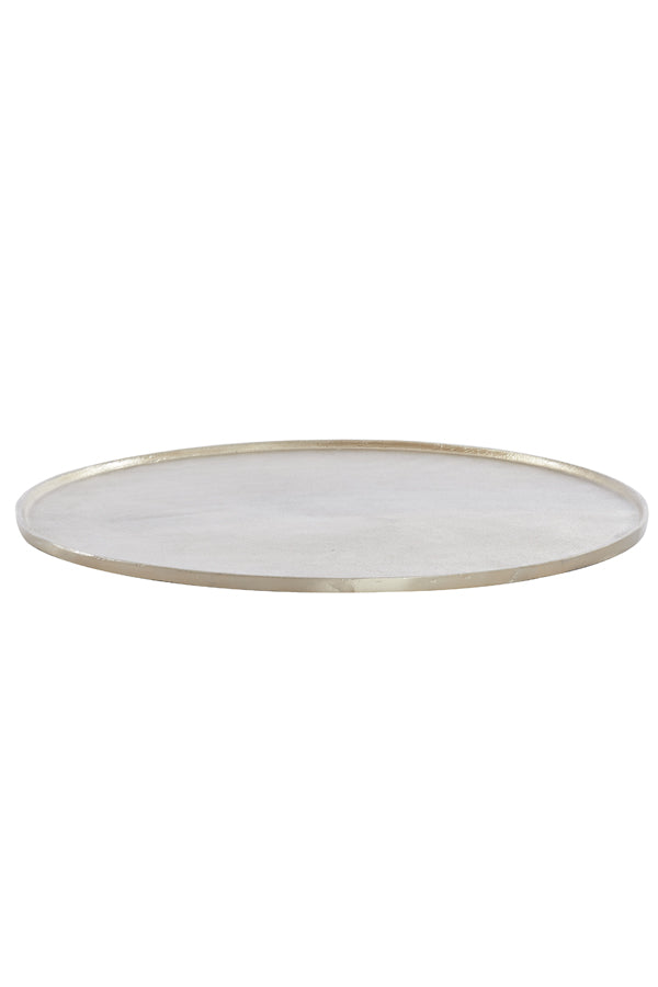 Golden Radiance: Maes Decorative Plate Ø60x1.5 cm