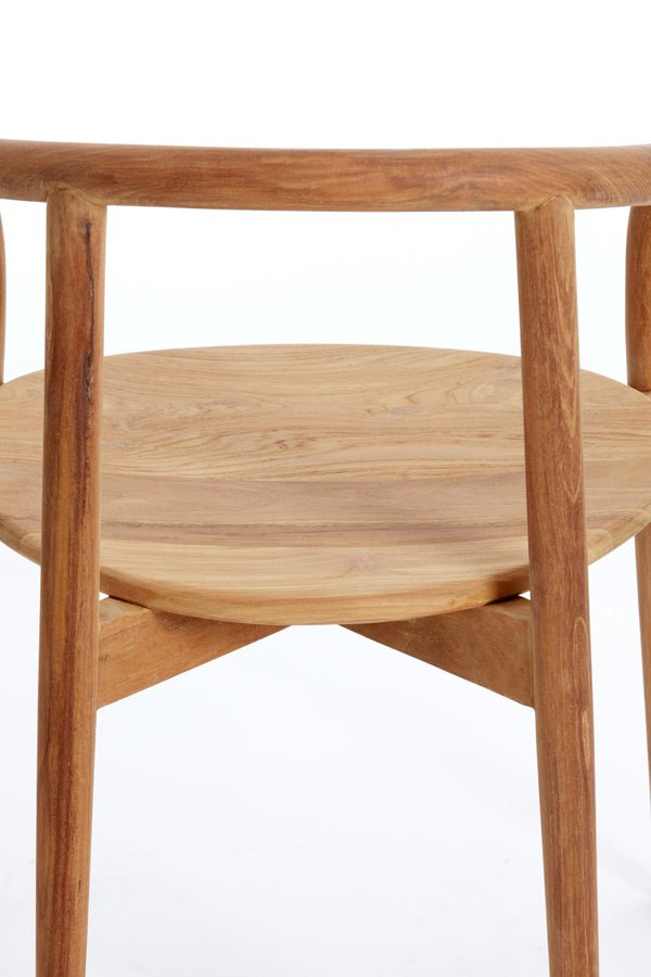 Natural Palca Wood Dining Chair - 59x53x74 cm