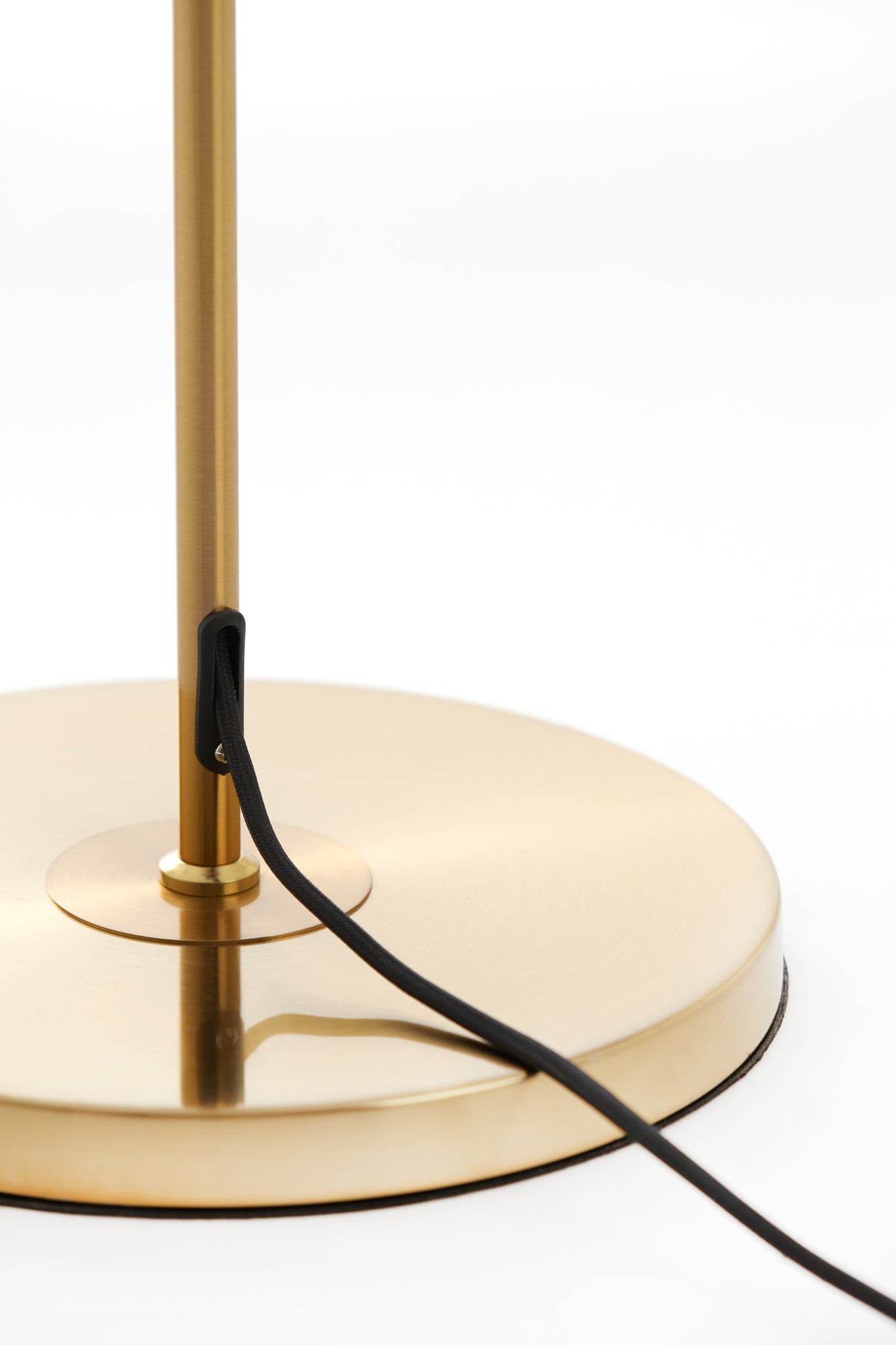 Elegant Medina Glass Floor Lamp - Smoke and Gold Finish, 160 cm