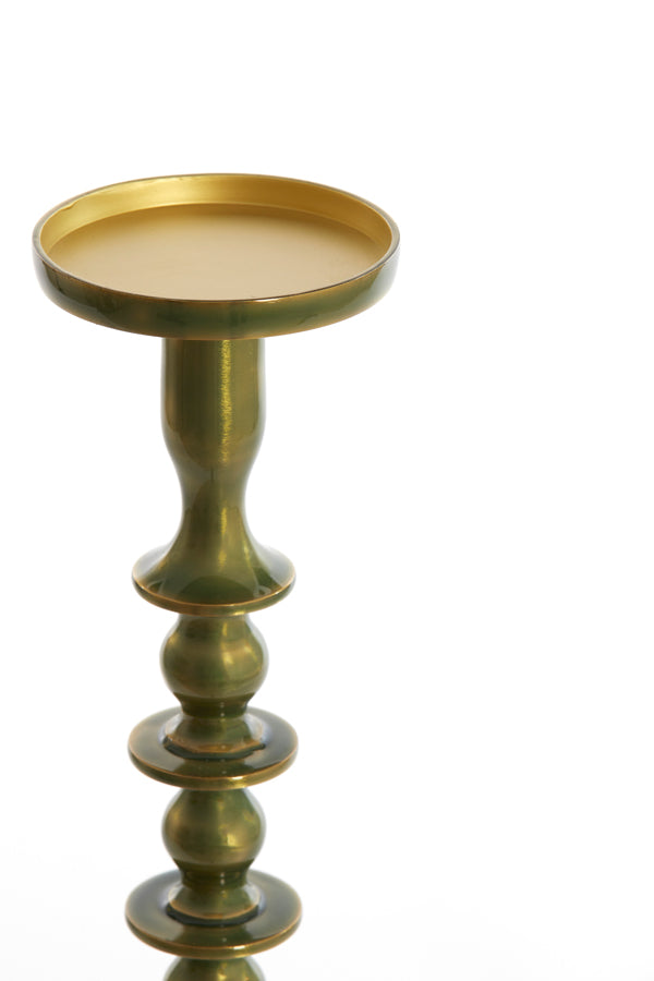Elegant Merako Green Gold Candle Holder - 54.5 cm