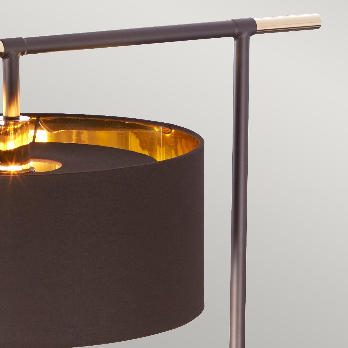 Elegant Brown and Brass Balance Floor Lamp