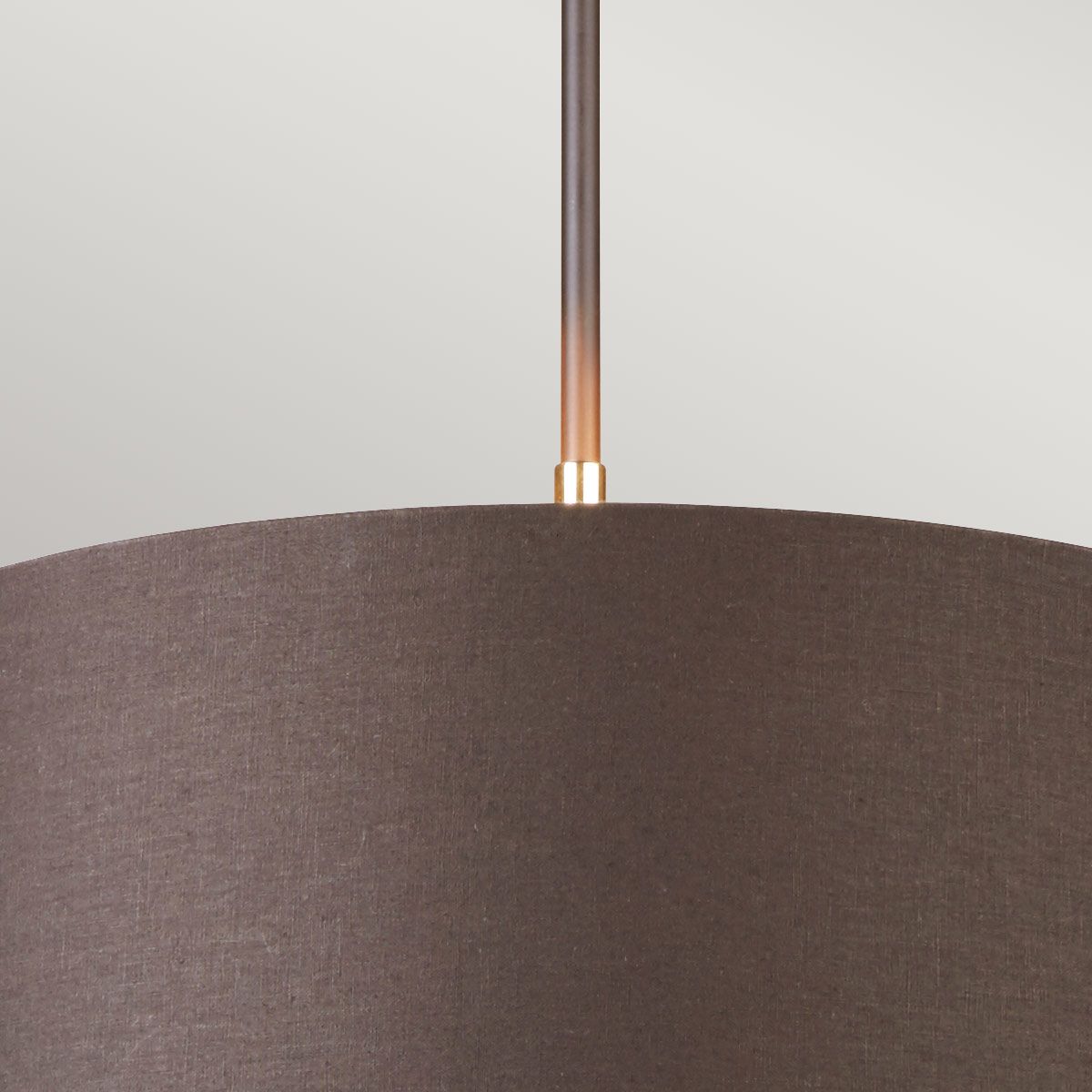 Contemporary Brown and Polished Brass Balance Pendant Light