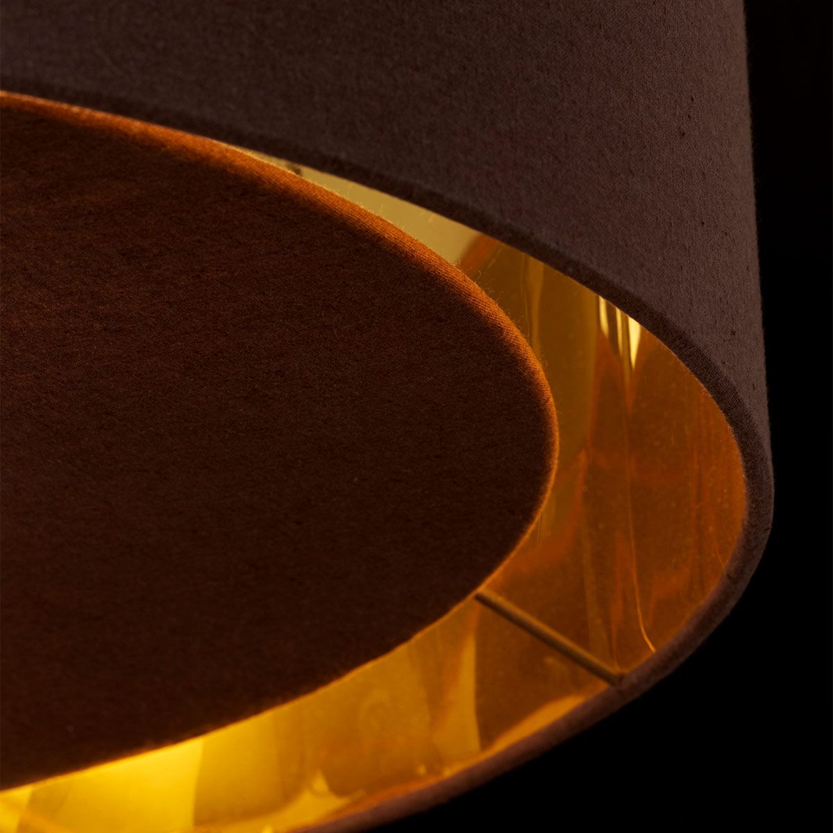 Contemporary Brown and Polished Brass Balance Pendant Light