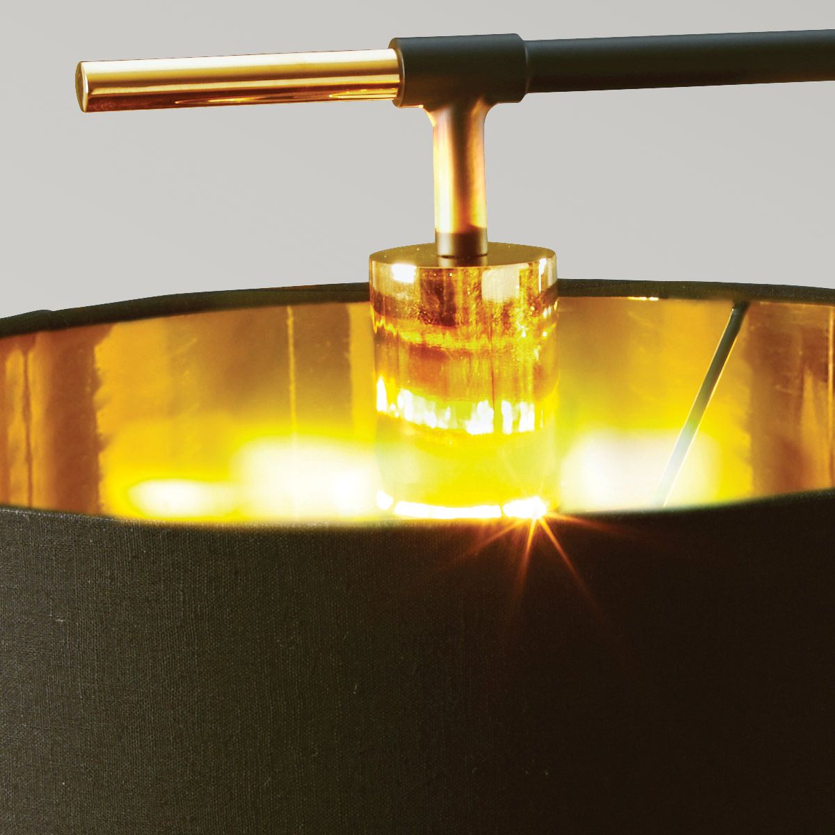 Balance 1 Light Table Lamp Black/ Polished Brass