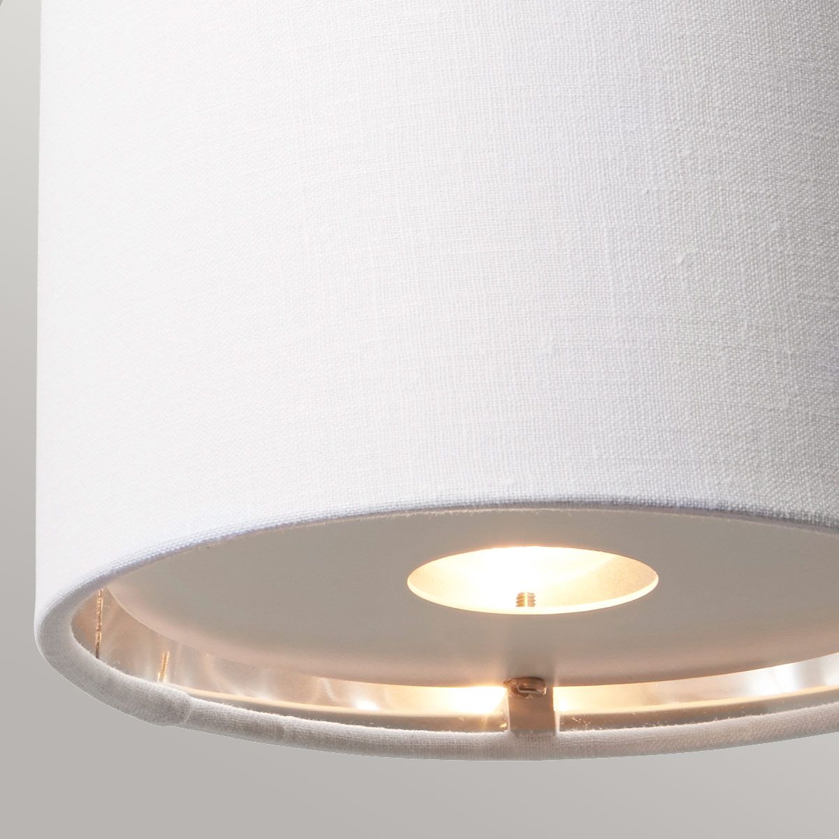 Contemporary White and Polished Nickel Wall Sconce