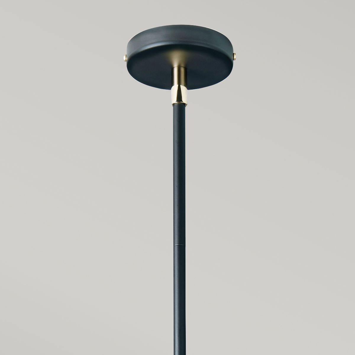 Balance 5 Light Chandelier Black/ Polished Nickel
