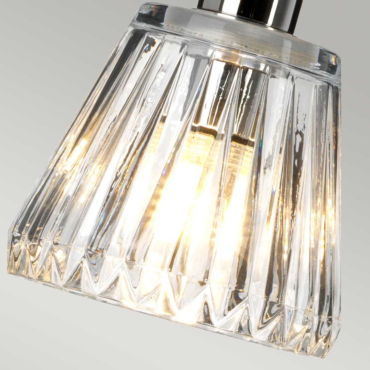 Agatha Polished Chrome Single Pendant Light - IP44 Rated for Bathrooms