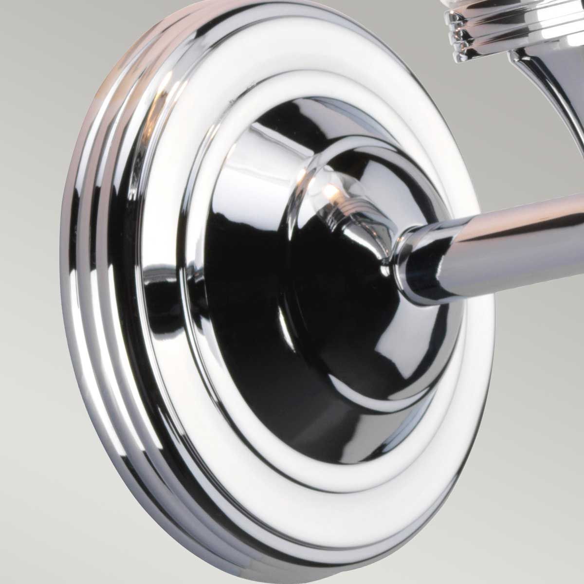 Austen Classic Bathroom Wall Light in Polished Chrome