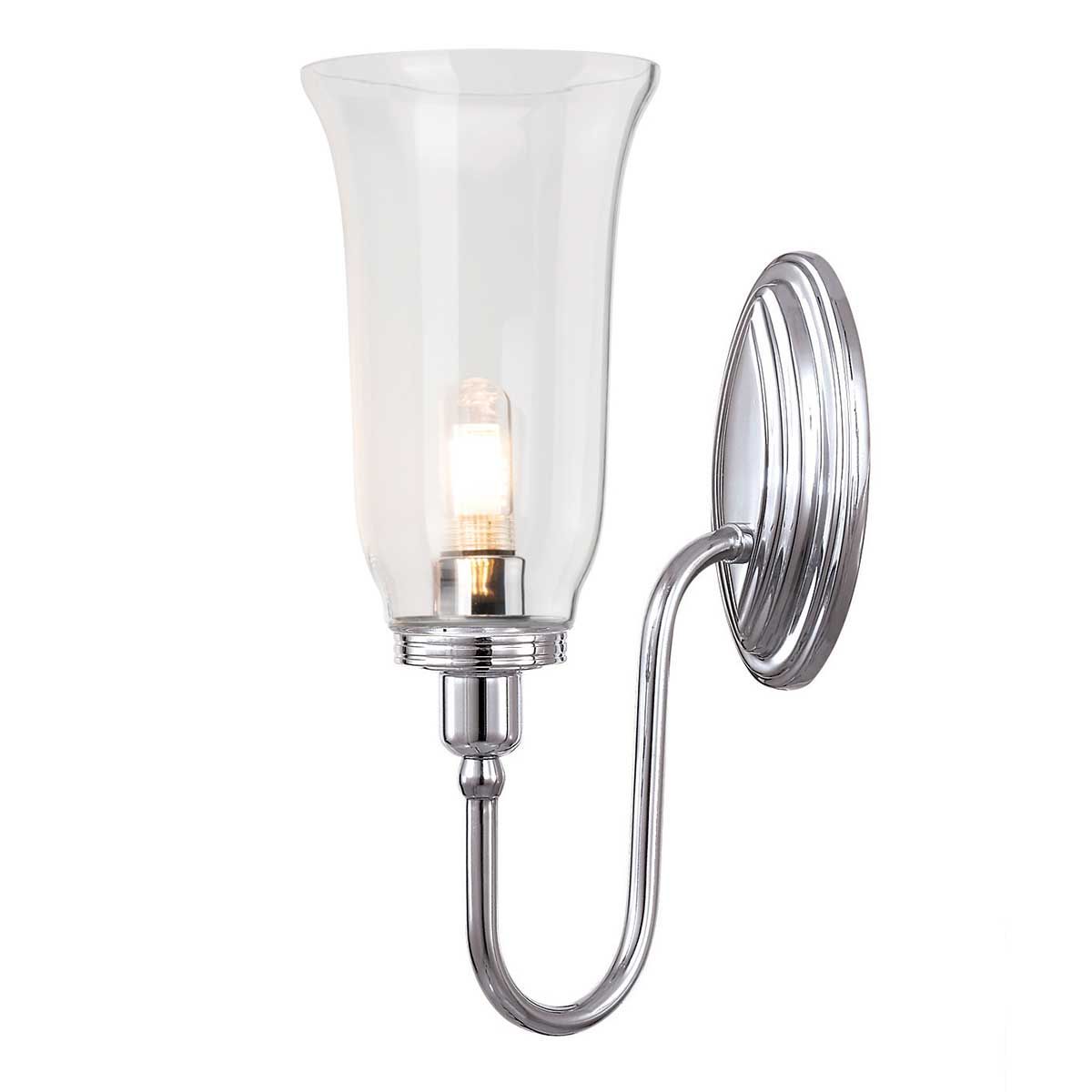 Austen Classic Bathroom Wall Light - Polished Chrome