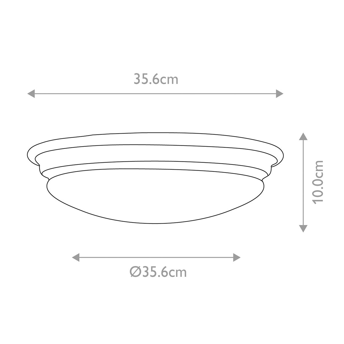 Brompton Polished Brass 1-Light Bathroom Flush Mount Fixture