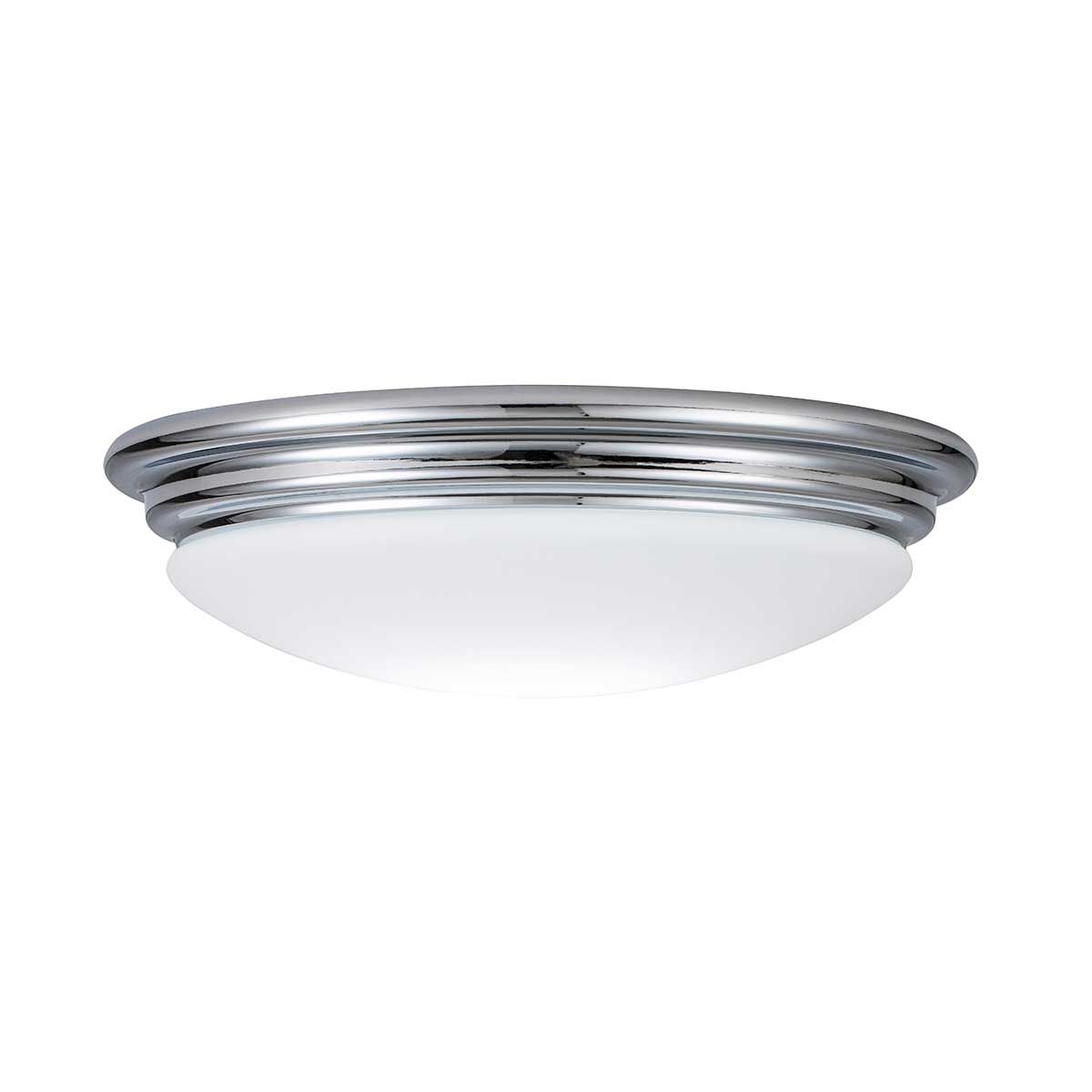 Elegant Polished Chrome Flush Mount Ceiling Light for Bathrooms