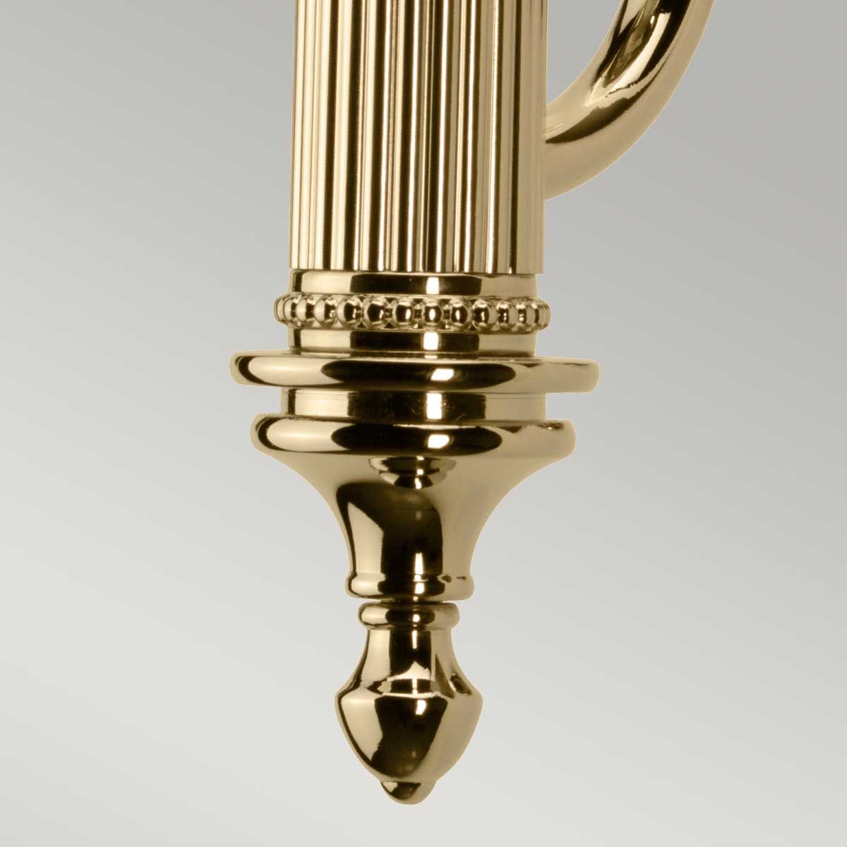 Carroll Collection: Elegant Polished Brass Wall Light Fixture